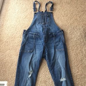 Maternity Overalls, distressed